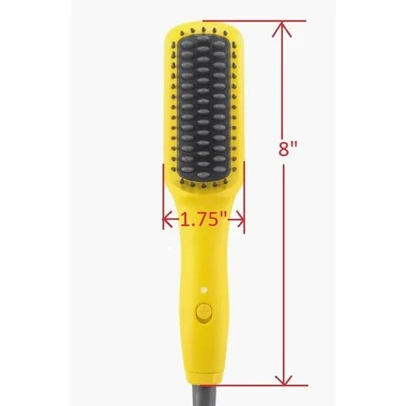 Drybar The Baby Brush Crush Heated Straightening Brush Travel Hair Straightener - Picture 3 of 10